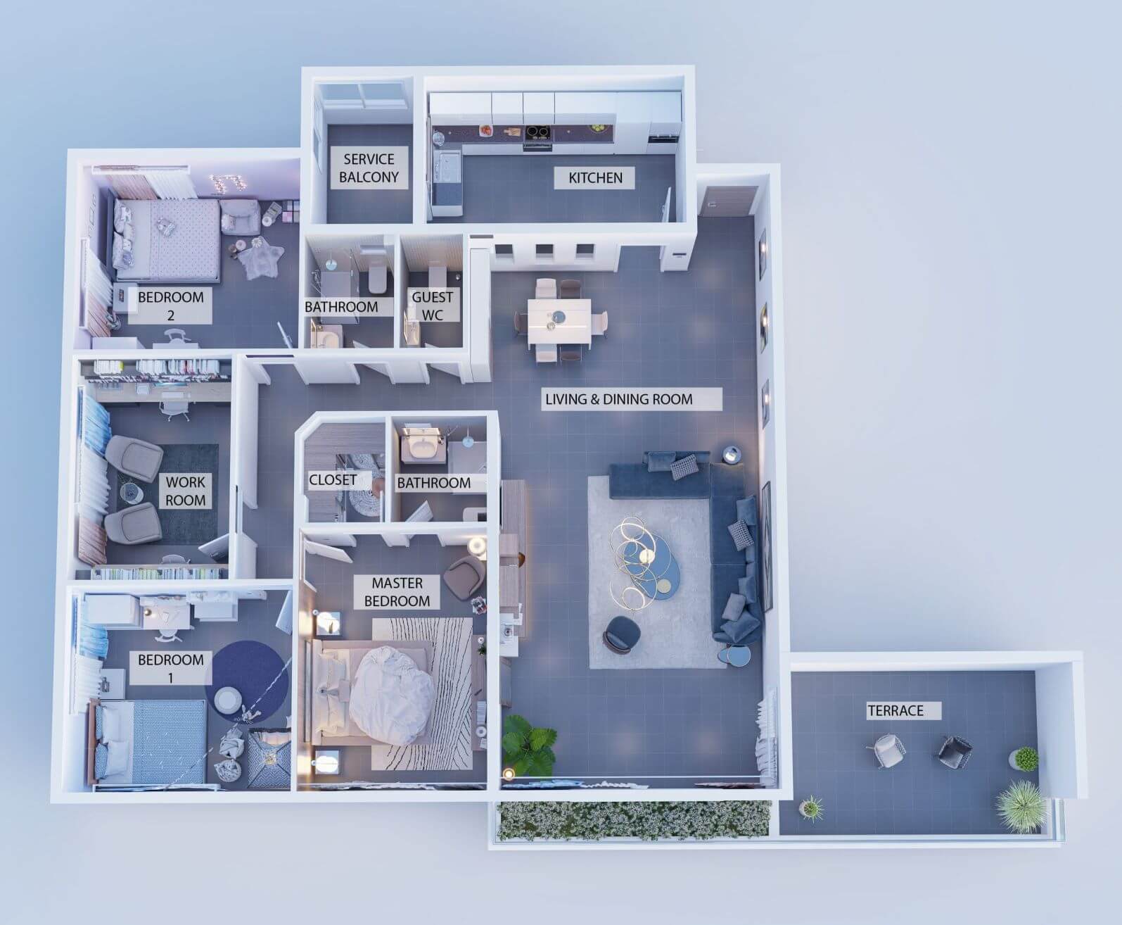 Eden Heights 3 Bedroom Floor Plan